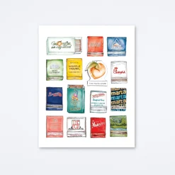 Atlanta Collage Art Print