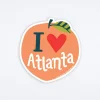 Atlanta Peach Sticker