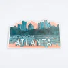 Atlanta Skyline Die Cut Postcard