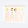 Baby Blush Letters Card