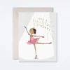 Ballerina Birthday Card