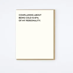 Being Cold Card