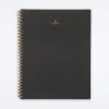 Charcoal Gray Lined Notebook