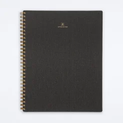 Charcoal Gray Lined Notebook