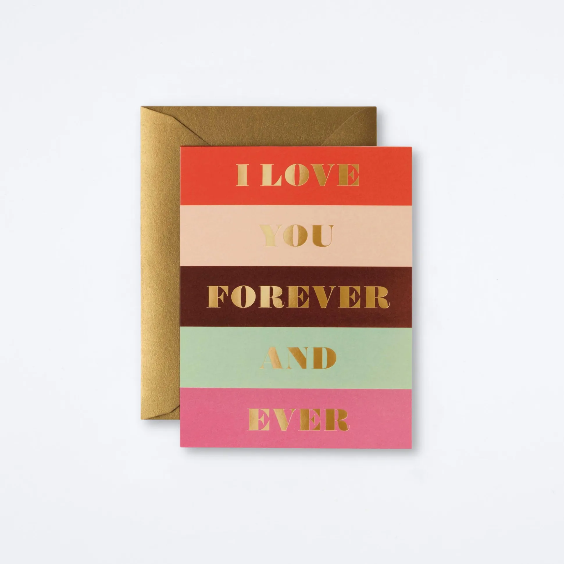 Color Block Love Card