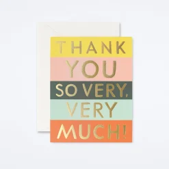 Color Block Thank You Card