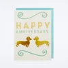 Dachshunds Anniversary Card