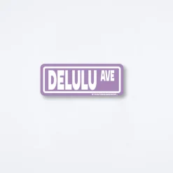 Delulu Avenue Sticker