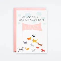 Doggies in Heaven Card