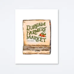 Durham Farmers Market Art Print