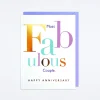 Fabulous Couple Anniversary Card
