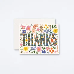Floral Thanks Card