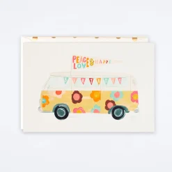 Flower Bus Birthday Card