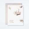 Flying Cake Birthday Card