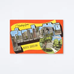 Greetings From Charlotte Red Postcard