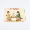 Happy Birthday Dogs And Cake Card