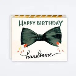 Happy Birthday Handsome Bow Tie Card