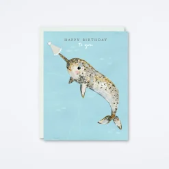 Happy Birthday, Narwhal Card
