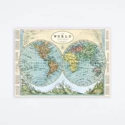 Hemispheres Map 2 Wrap