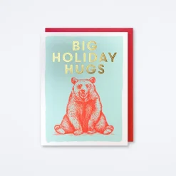 Holiday Hugs Bear Boxed Christmas Card Set