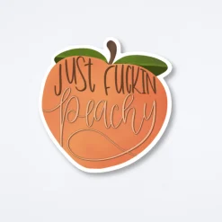 Just Peachy Sticker