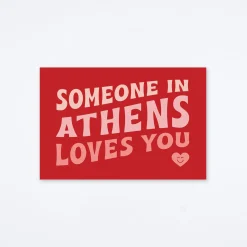 Loves You Athens Postcard