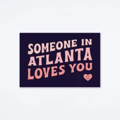 Loves You Atlanta Postcard