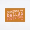 Loves You Dallas Postcard