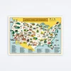 National Parks Map Wrap