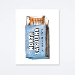 North Carolina Tar Heel Art Print