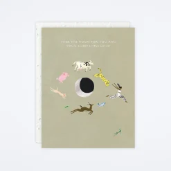 Over The Moon Card
