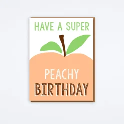 Peachy Birthday Card