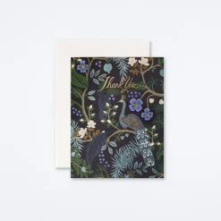 Peacock Thank You Card