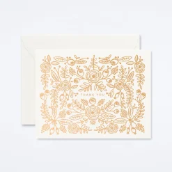 Rose Gold Thank You Card