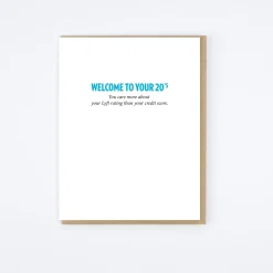 20s Credit Score Card