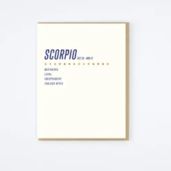 Scorpio Card
