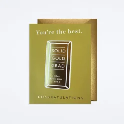 Solid Gold Grad Card