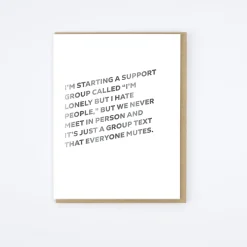 Support Group Card