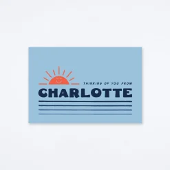 Thinking of You Charlotte Postcard