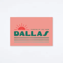 Thinking of You Dallas Postcard