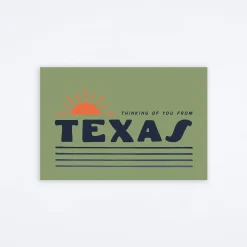 Thinking Of You Texas Postcard