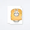 Toast Bunny Birthday Card