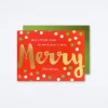 Very Merry Boxed Christmas Card Set