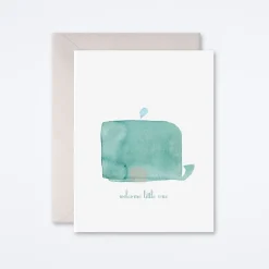 Welcome Little One Whale Card