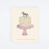 Zebra Cake Card