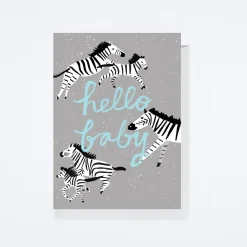 Zebra Moments Baby Card